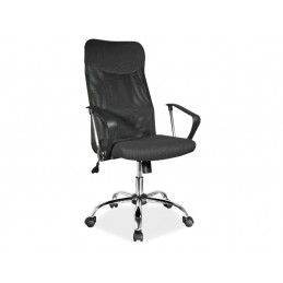 FOTEL OBROTOWY Q-025 CZARNY...