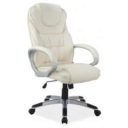 FOTEL OBROTOWY Q-031 BIAŁY