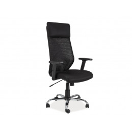 FOTEL OBROTOWY Q-211 CZARNY