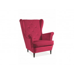 FOTEL LADY VELVET BORDOWY...